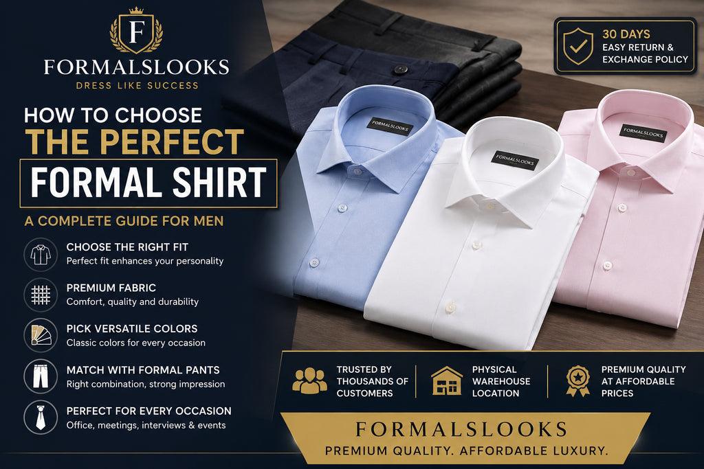 How to Choose the Perfect Formal Shirt for Men in Pakistan | FORMALSLOOKS