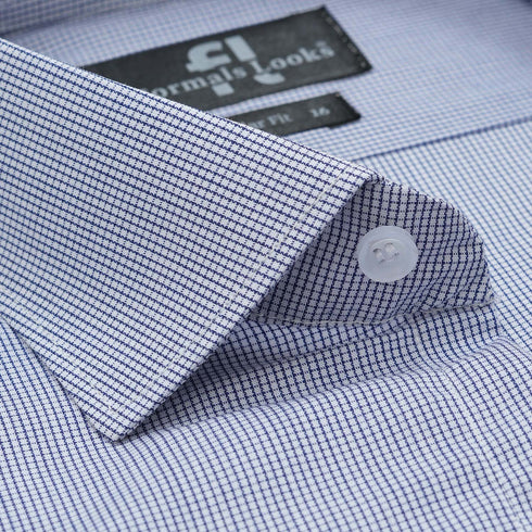 Premium Blue Check Formal Shirt