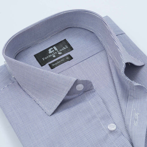 Premium Blue Check Formal Shirt