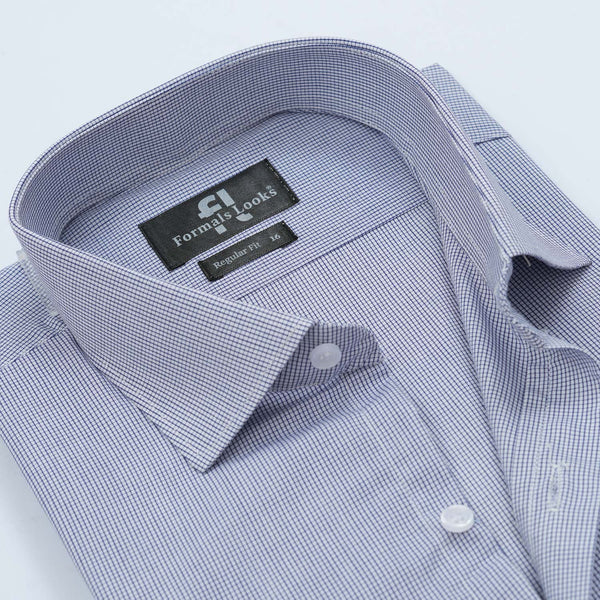 Premium Blue Check Formal Shirt