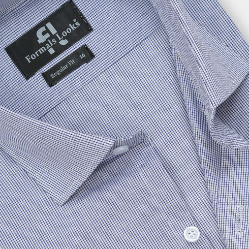 Premium Blue Check Formal Shirt
