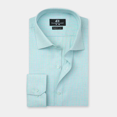 Premium Green Check Formal Shirt