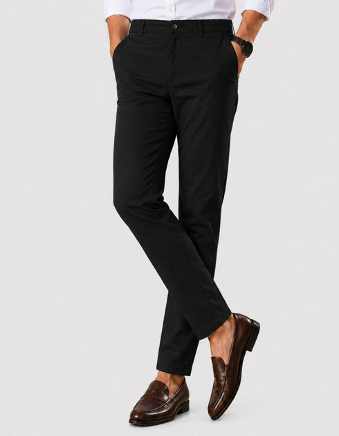 Regular Fit Black Cotton Pant – Imported Stuff