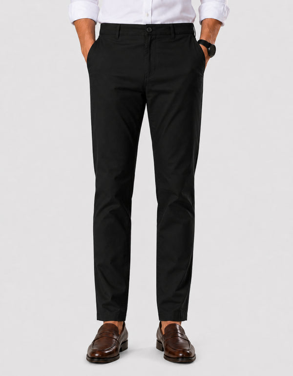 Regular Fit Black Cotton Pant – Imported Stuff