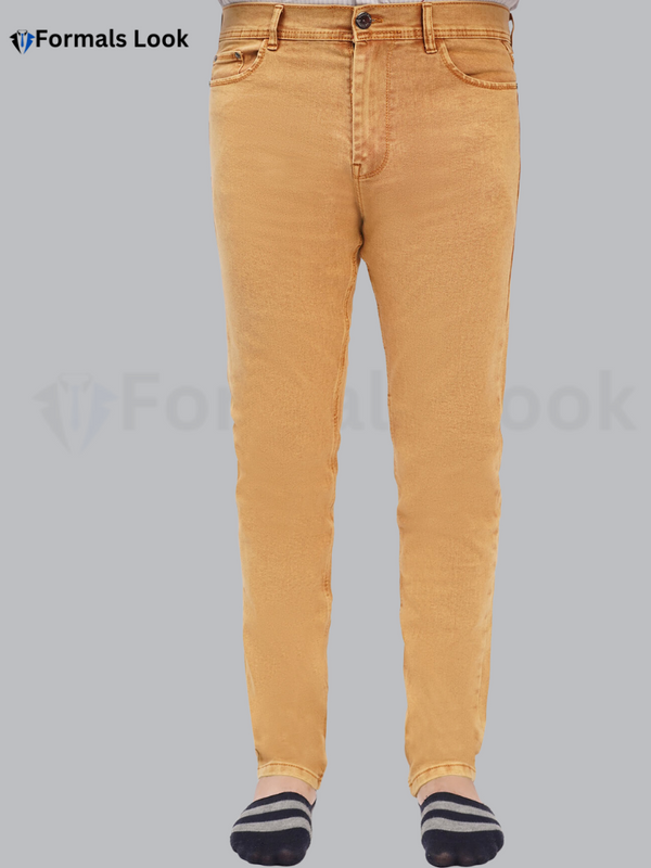 Camel Color Imported Stuff Ultra Stretch Jeans Pant