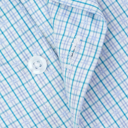 Premium Sky Check Formal Shirt