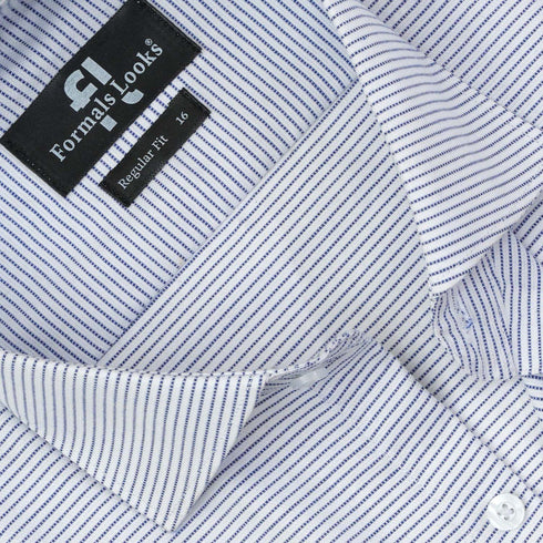 Premium Off White Lining Formal Shirt