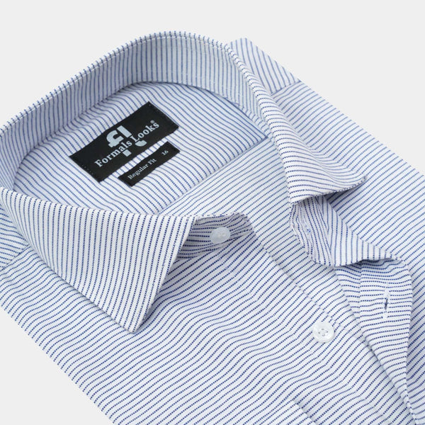 Premium Off White Lining Formal Shirt
