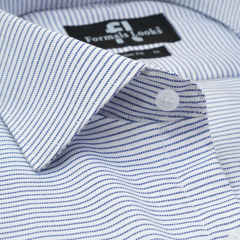 Premium Off White Lining Formal Shirt