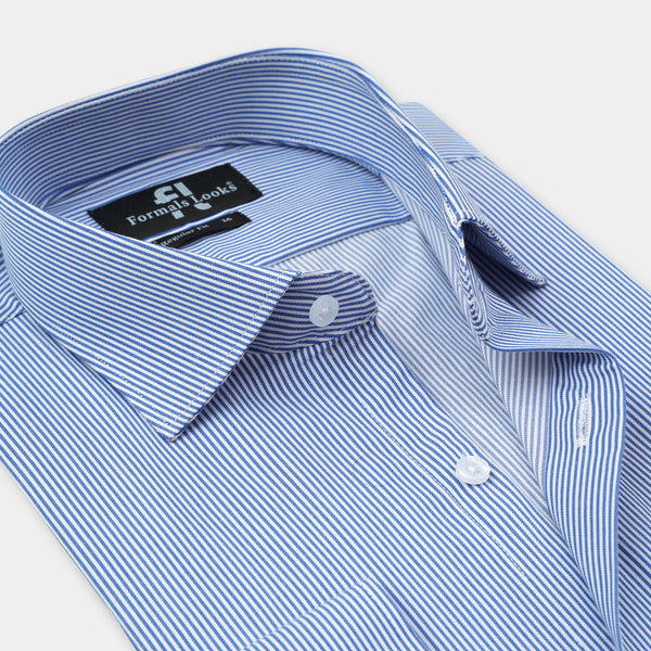 Premium Blue Lining Formal Shirt