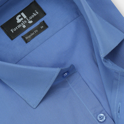 Premium Pastel Royal Blue Formal Shirt