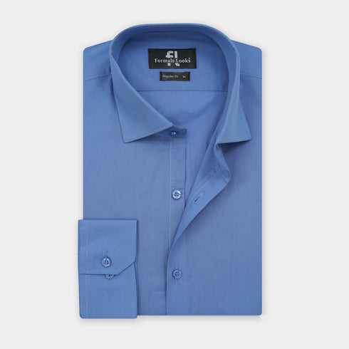 Premium Pastel Royal Blue Formal Shirt