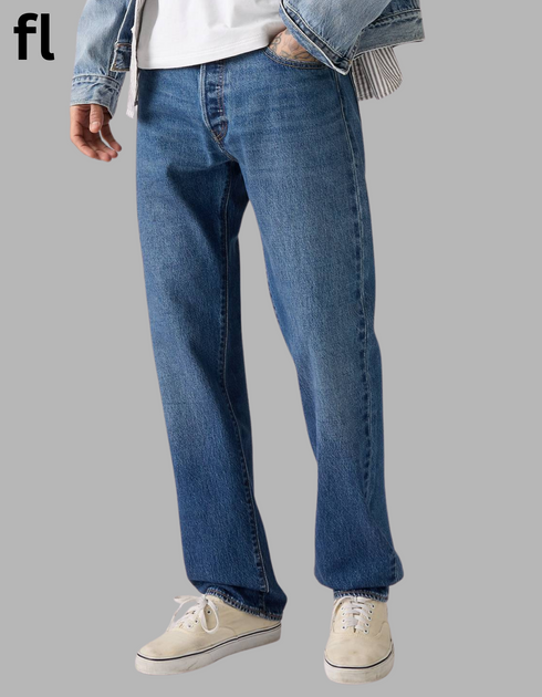 L-e-v-i’s (5.0.1) Straight Fit Blue Men's Jeans - Dark Wash