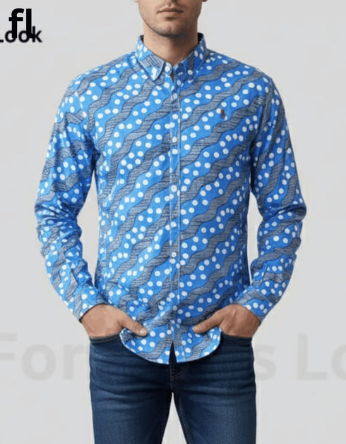 Casual Shirts Blue Check