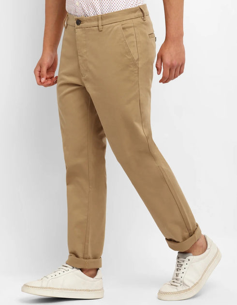 Regular Fit Off Khakhi Cotton Pant – Imported Stuff