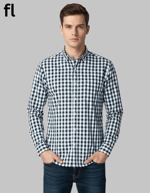 Casual Shirts Black Check