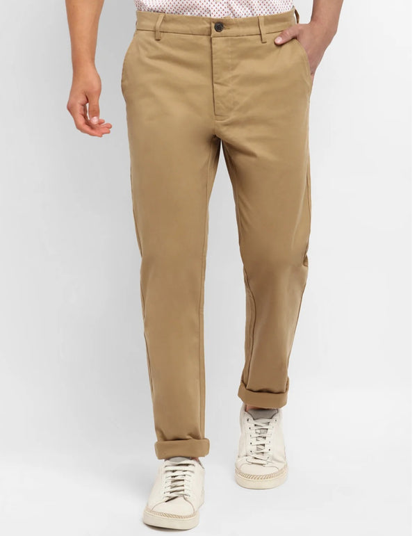 Regular Fit Off Khakhi Cotton Pant – Imported Stuff