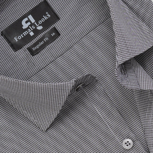 Premium Black Check Formal Shirt