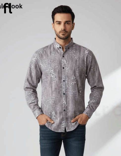 Casual Shirts Brown Nature Print