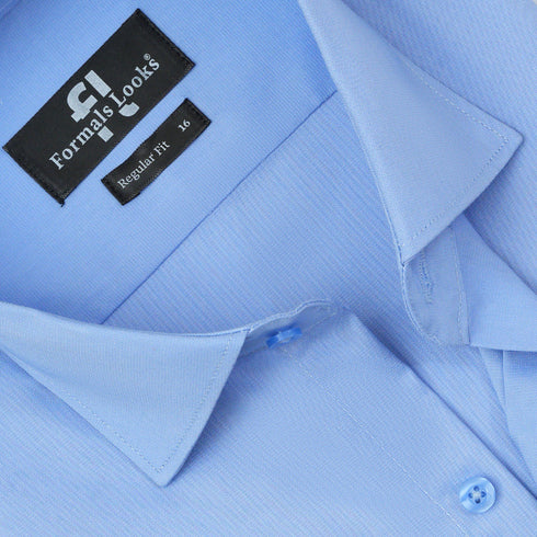 Premium Sky Self Formal Shirt