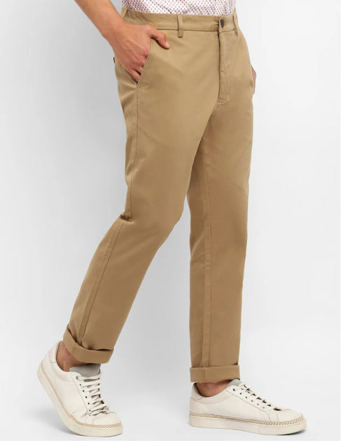 Regular Fit Off Khakhi Cotton Pant – Imported Stuff