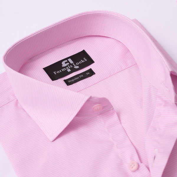 Premium Pink Check Formal Shirt