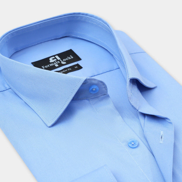 Premium Sky Self Formal Shirt