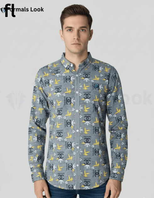 Casual Shirts Yellow & Black