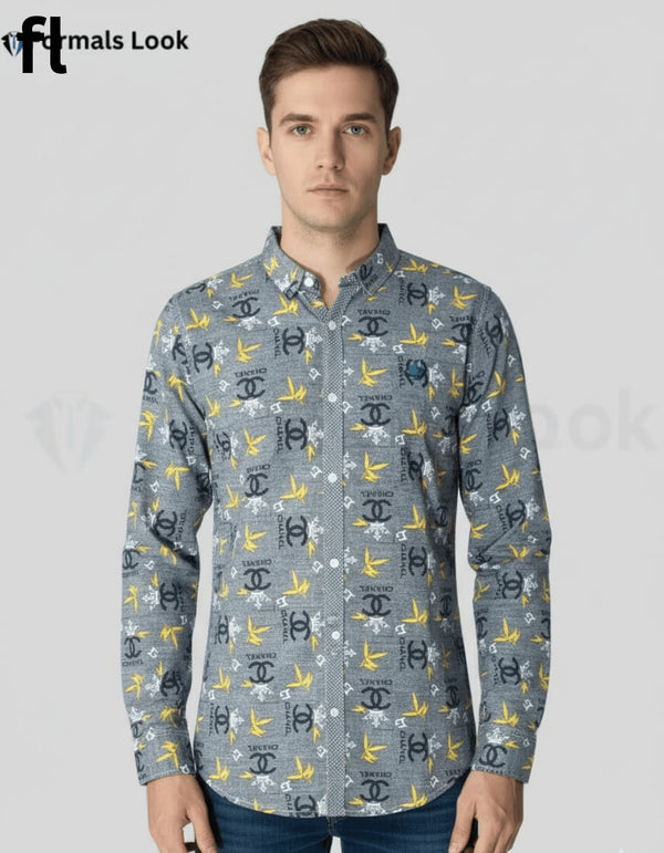 Casual Shirts Yellow & Black