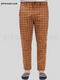 Dark Brown Pant Cotton Check
