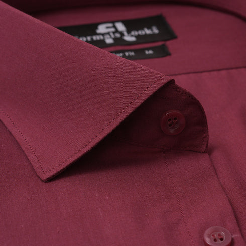 Premium Maroon Formal Shirt