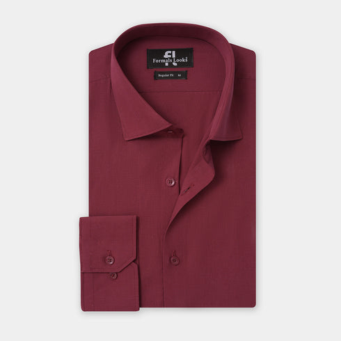 Premium Maroon Formal Shirt