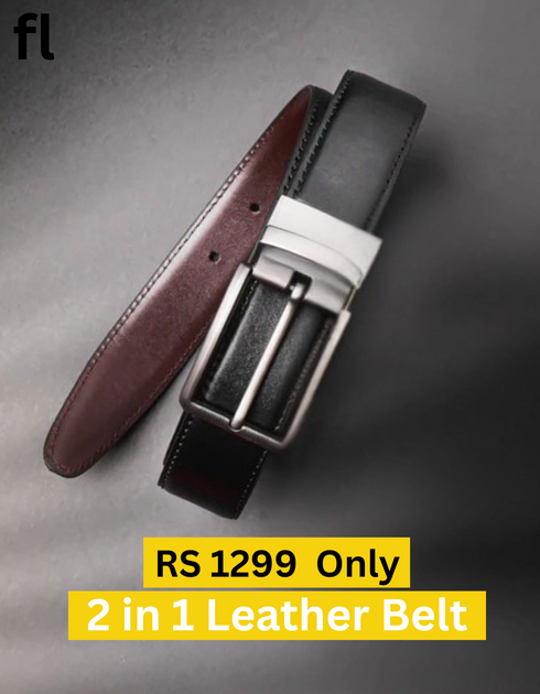 2-in-1 Pure Leather Premium Belt