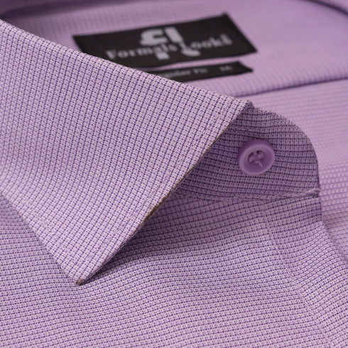 Premium Purple Self Formal Shirt