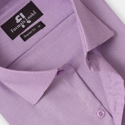 Premium Purple Self Formal Shirt