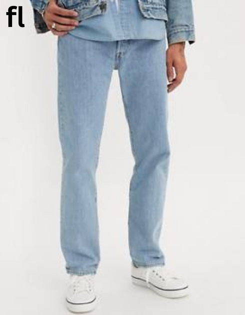 L-e-v-i’s (5.0.1) Straight Fit Ice Blue Men's Jeans Beautiful Disaster - Medium Wash