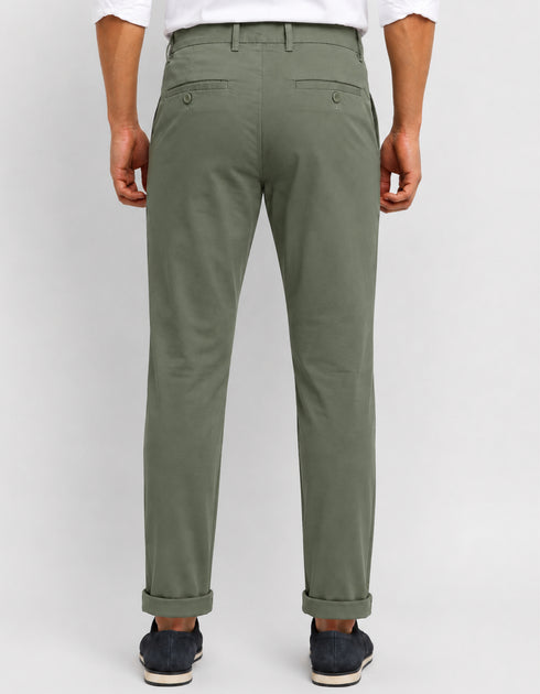 Regular Fit Olive Cotton Pant – Imported Stuff