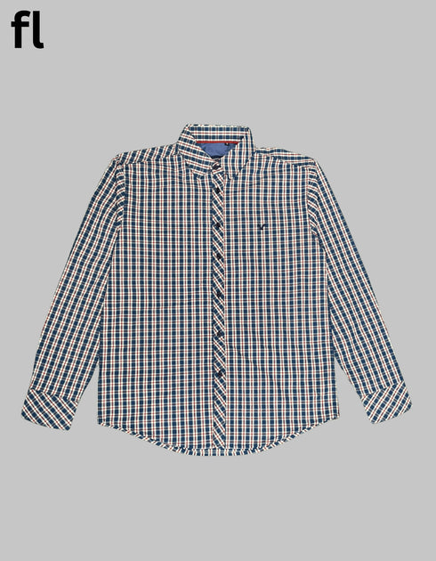 Black Blue and White Check Shirt Imported Stuff