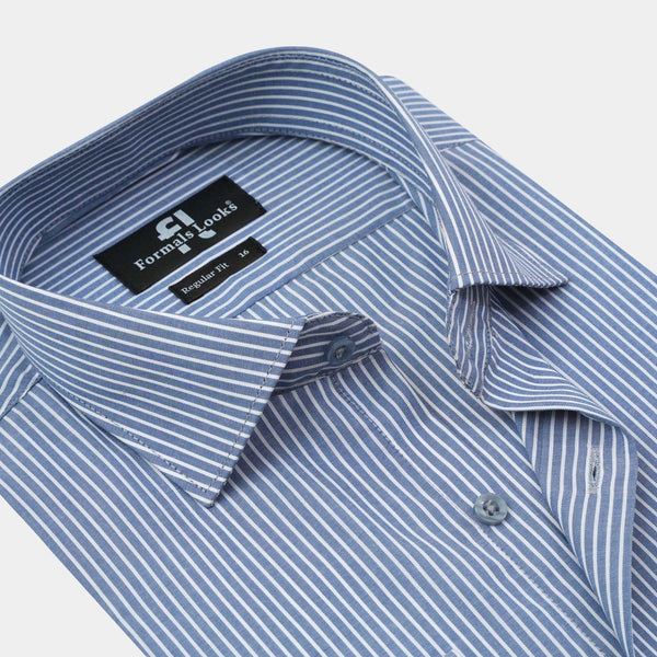 Premium Blue Lining Formal Shirt