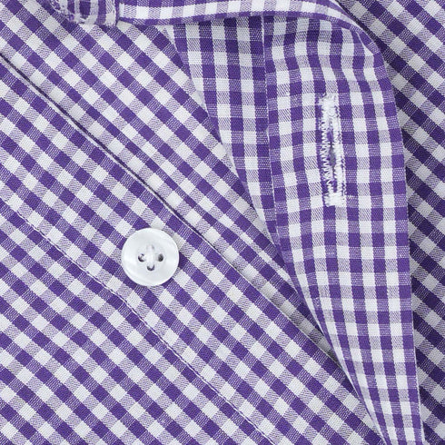 Premium Purple Check Formal Shirt