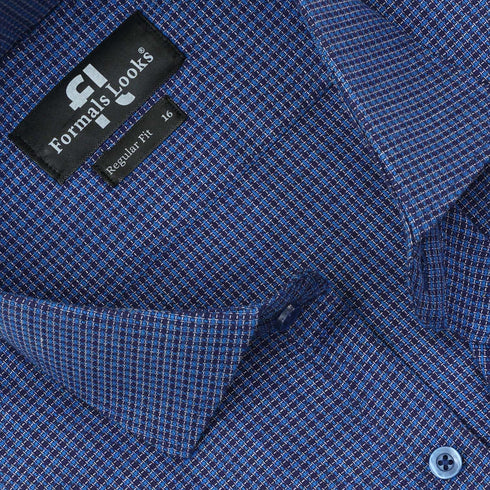 Premium Blue Check Formal Shirt