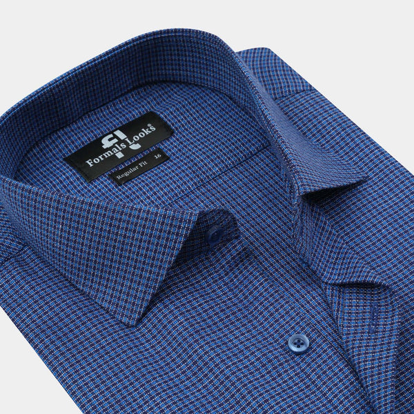 Premium Blue Check Formal Shirt