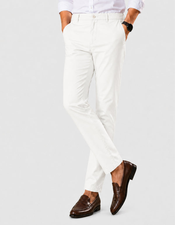 Regular Fit Off White Cotton Pant – Imported Stuff
