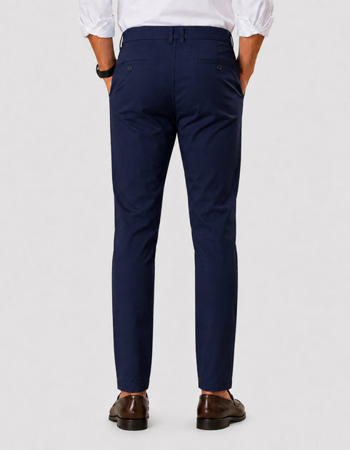 Regular Fit Navy Cotton Pant – Imported Stuff