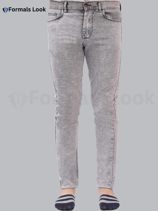 Grey Color Imported Stuff Ultra Stretch Jeans Pant