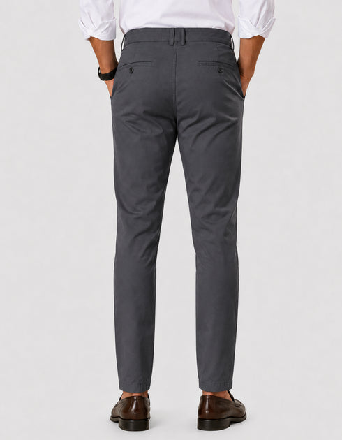 Regular Fit Dark Grey Cotton Pant – Imported Stuff
