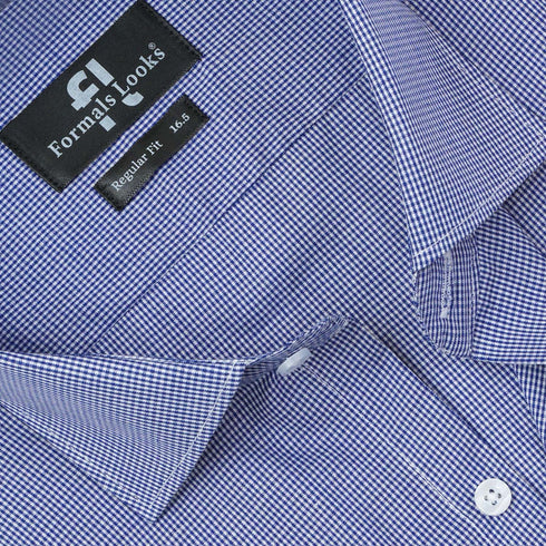 Premium Blue Check Formal Shirt