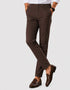 Regular Fit Dark Brown Cotton Pant – Imported Stuff
