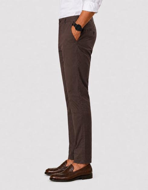 Regular Fit Dark Brown Cotton Pant – Imported Stuff