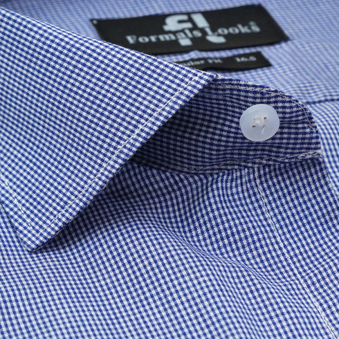 Premium Blue Check Formal Shirt